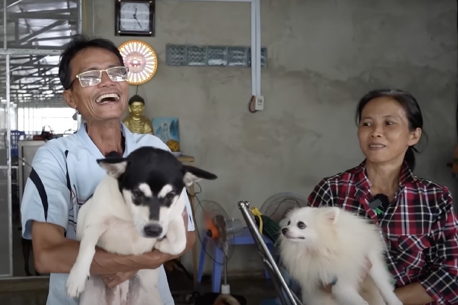 Đôi vợ chồng cưu mang 300 em cún, bé mèo. (Ảnh: YouTube Độc Lạ Bình Dương) Đôi vợ chồng cưu mang 300 em cún, bé mèo. (Ảnh: YouTube Độc Lạ Bình Dương)