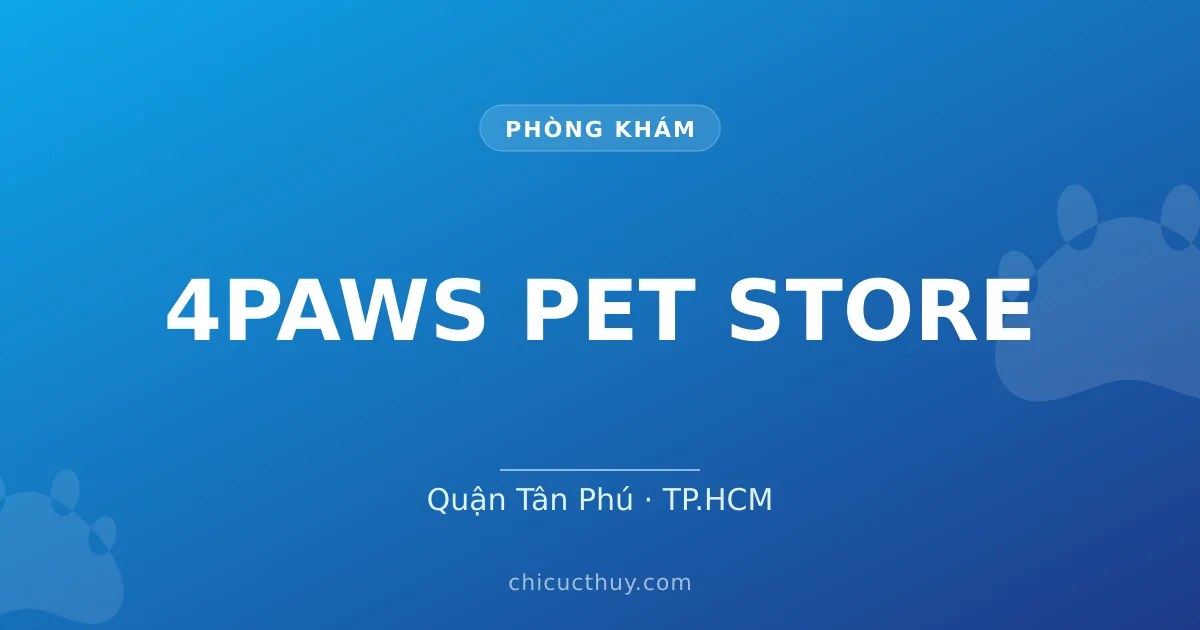 4PAWS PET STORE