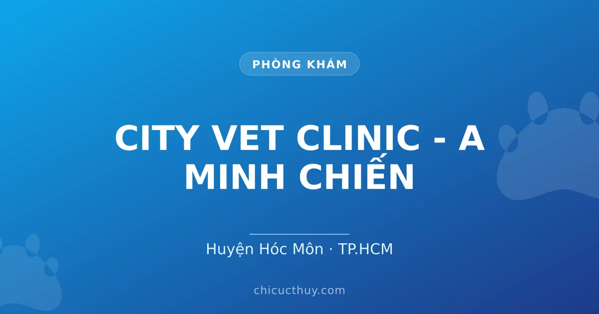 CITY VET CLINIC - A MINH CHIẾN
