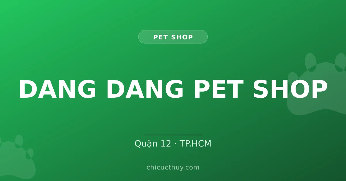 DANG DANG PET SHOP