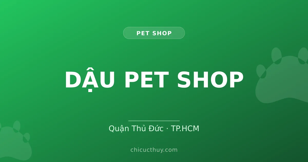 DẬU PET SHOP