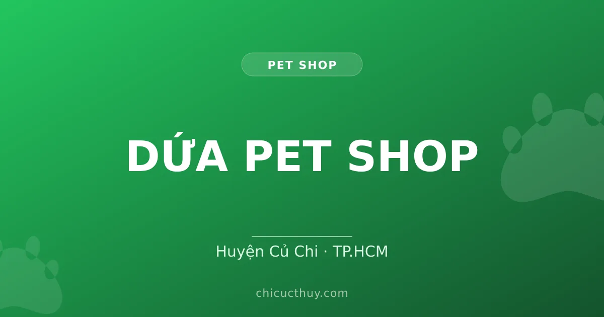 DỨA PET SHOP