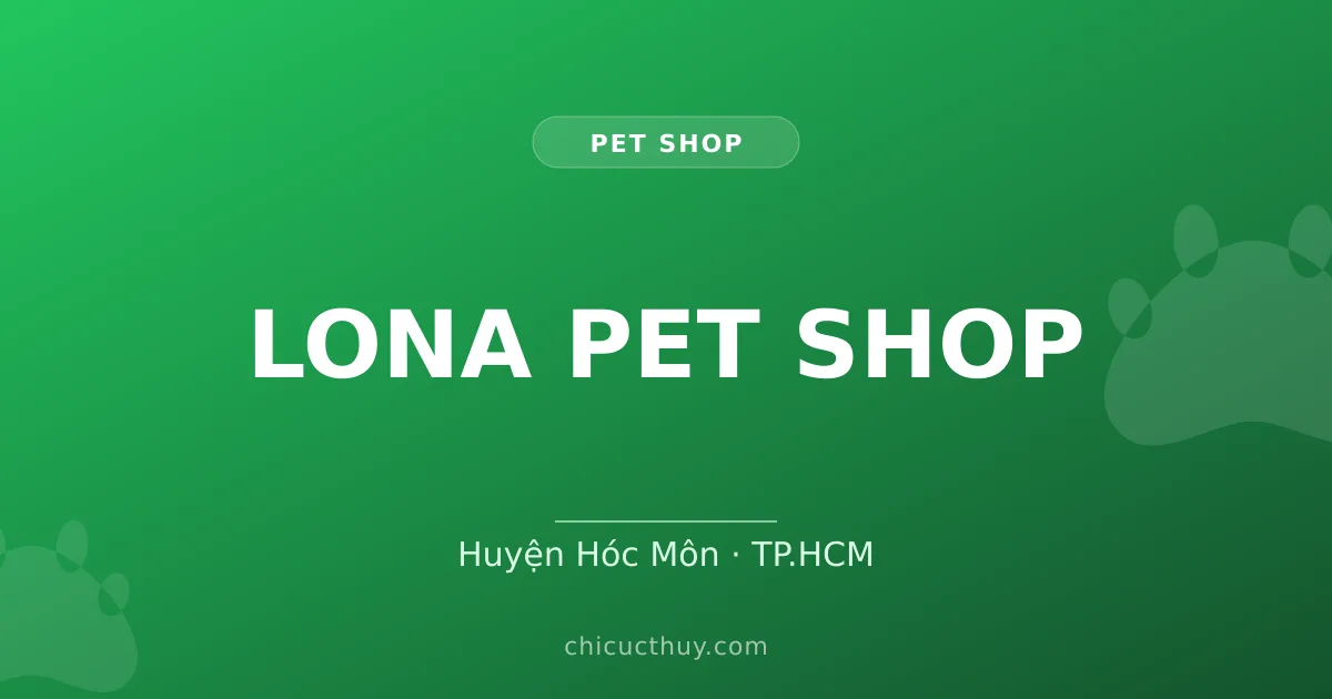 LONA PET SHOP