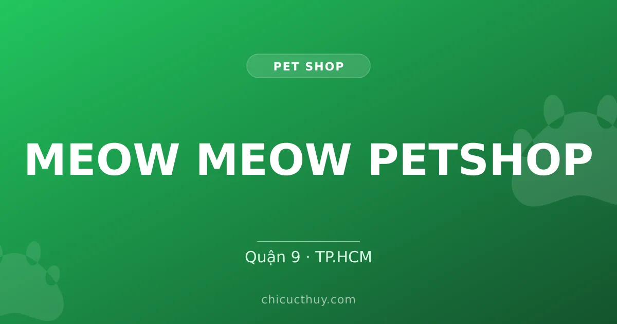 MEOW MEOW PETSHOP