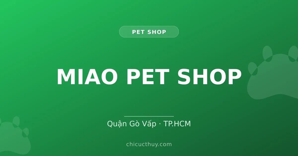 MIAO PET SHOP