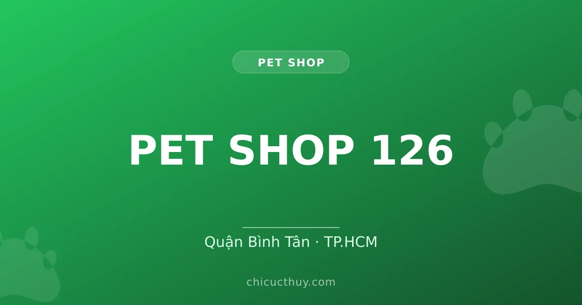 PET SHOP 126