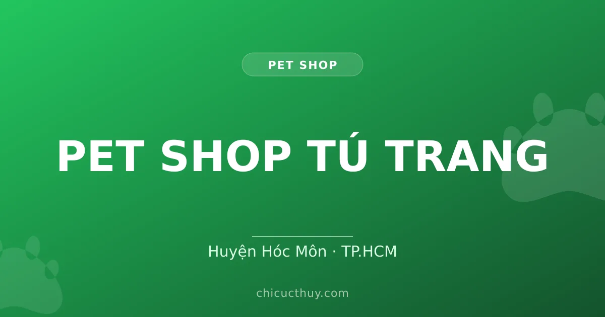 PET SHOP TÚ TRANG