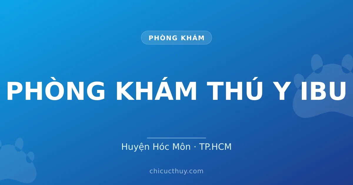 Phòng Khám Thú Y ibu