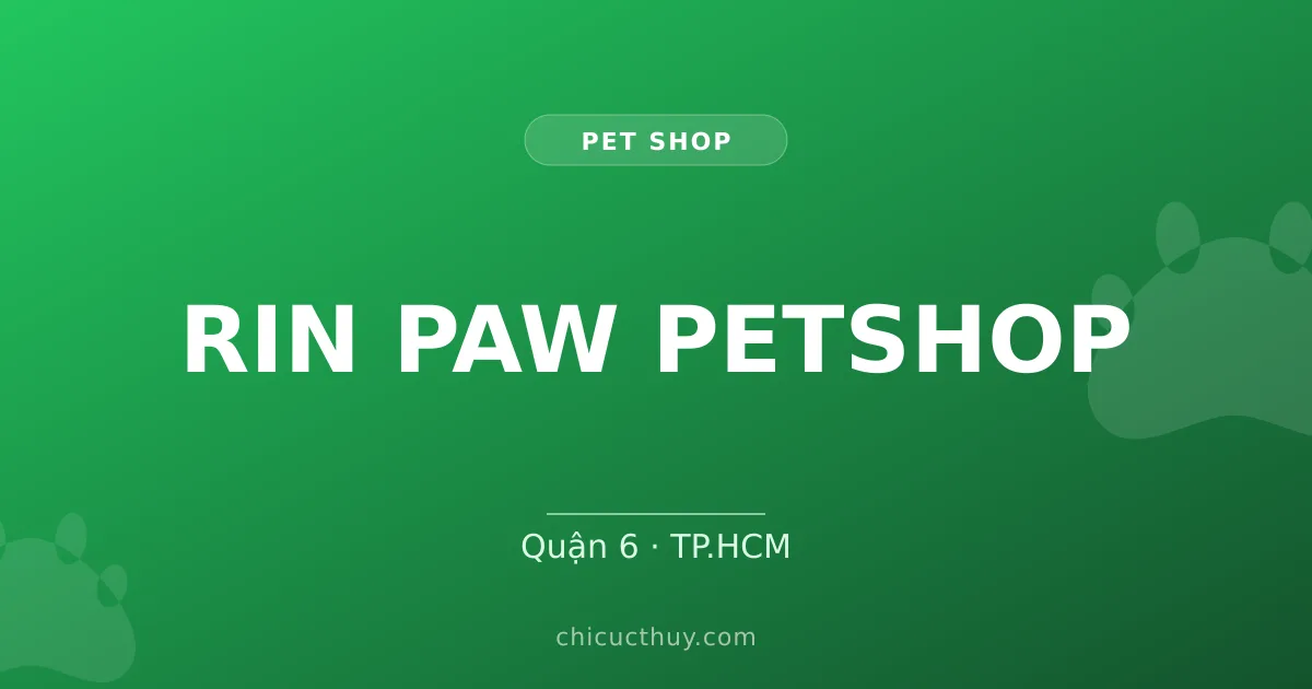 RIN PAW PETSHOP