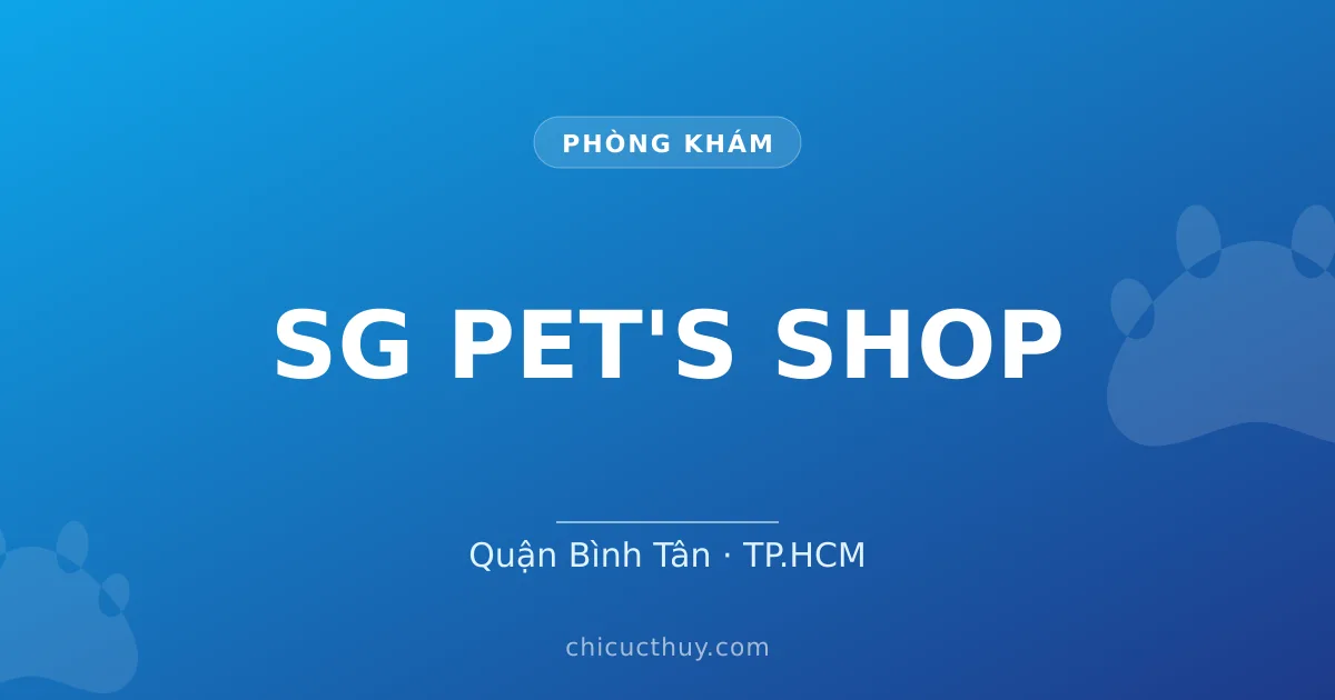 SG PET'S SHOP
