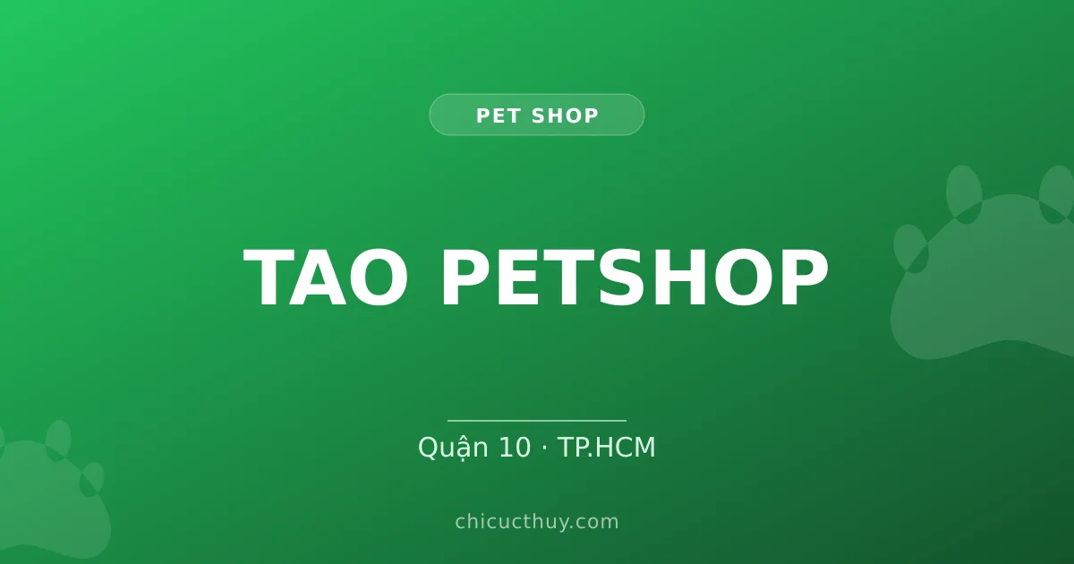 TAO PETSHOP