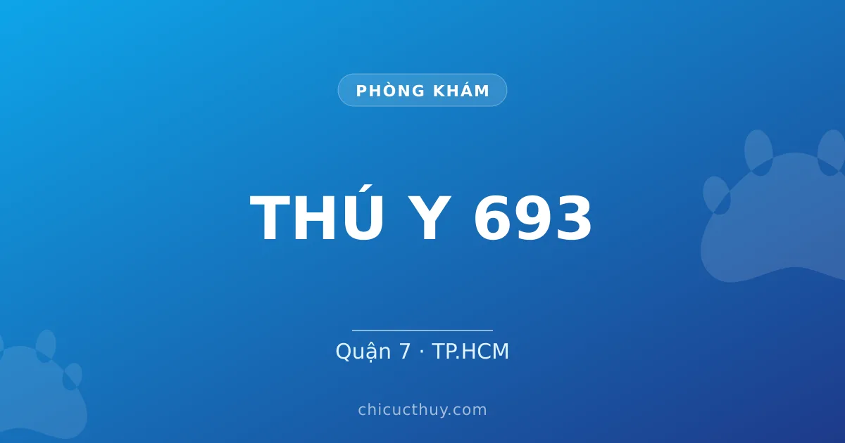 THÚ Y 693