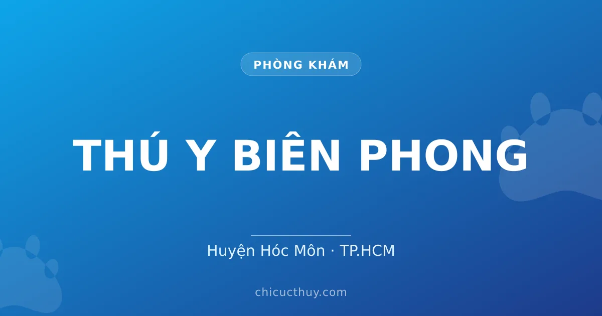 THÚ Y BIÊN PHONG