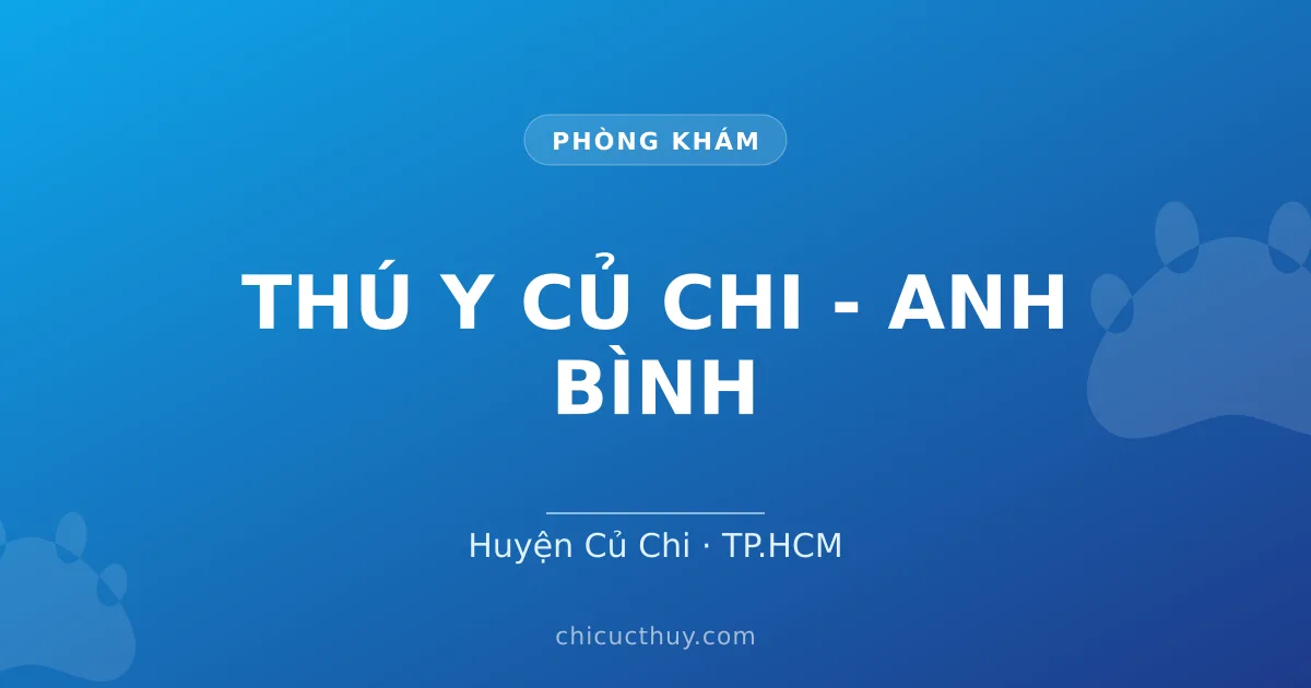 THÚ Y CỦ CHI - ANH BÌNH