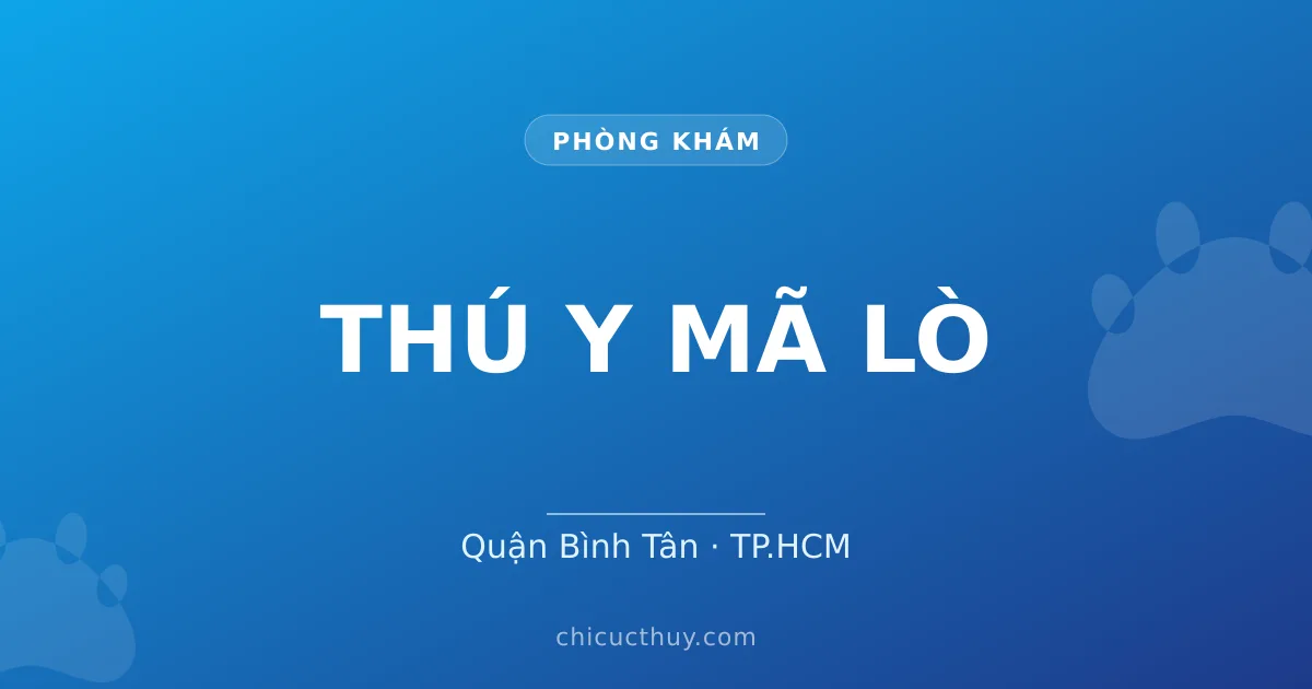 THÚ Y MÃ LÒ