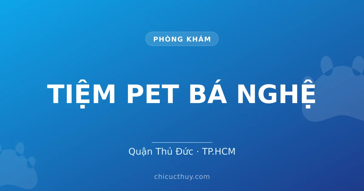 TIỆM PET BÁ NGHỆ