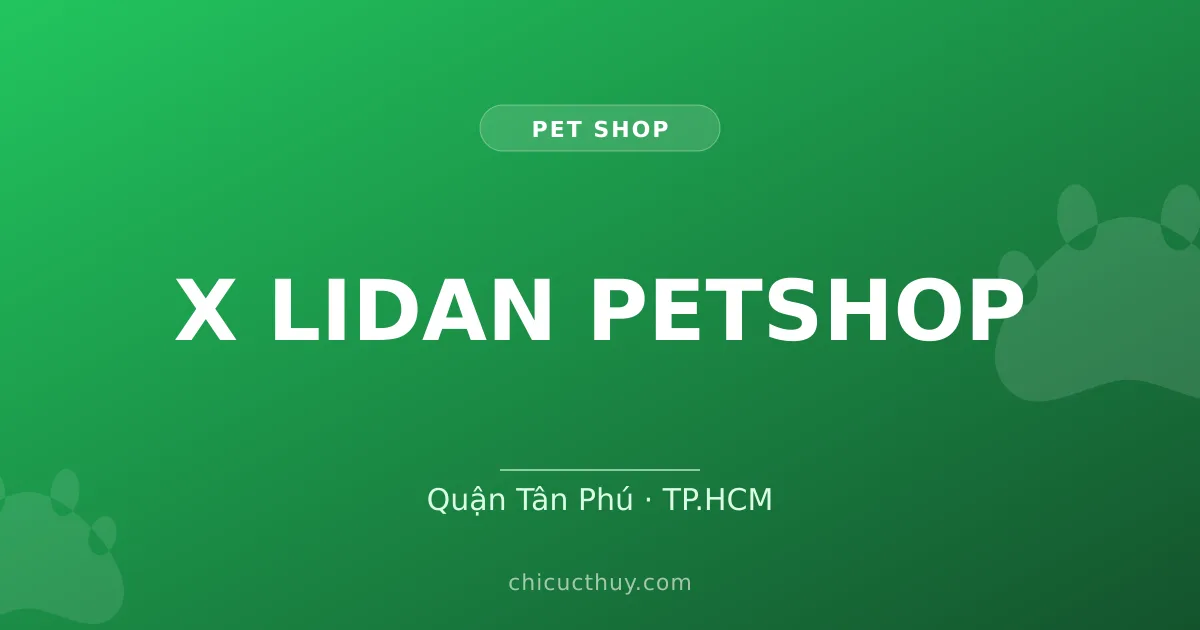 X LIDAN PETSHOP